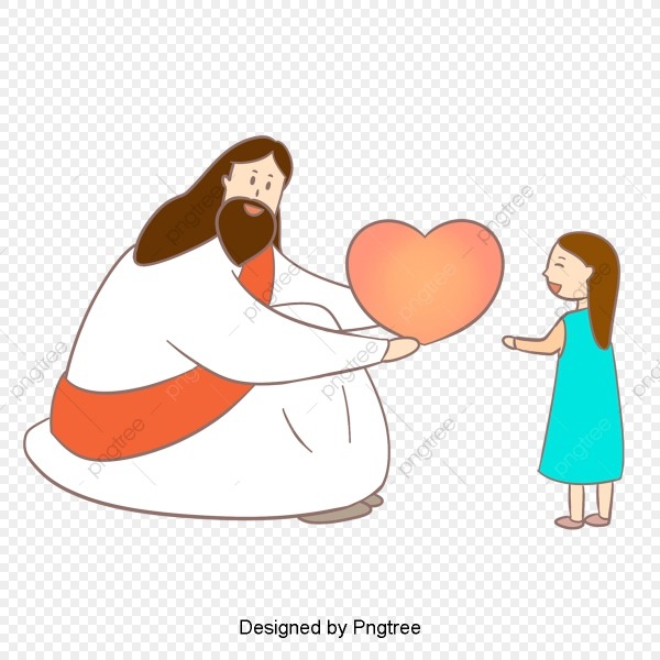 MÃ£o Desenhada IlustraÃ§Ã£o De Jesus A Figura E A Menina Figuras
