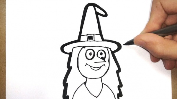 Como Desenhar Uma Bruxa De Halloween