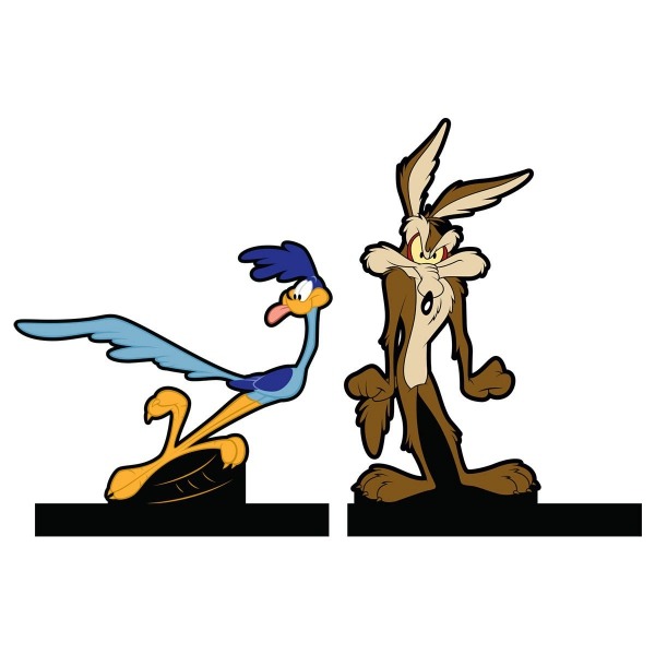 Aparador De Livros Looney Tunes Coyote E PapalÃ©guas Justpop