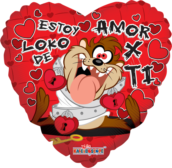 Globo Taz Loko De Amor 18