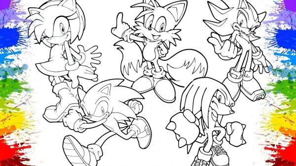 Desenholandia Colorindo Sonic E Outros Personagens Do Jogo Sonic