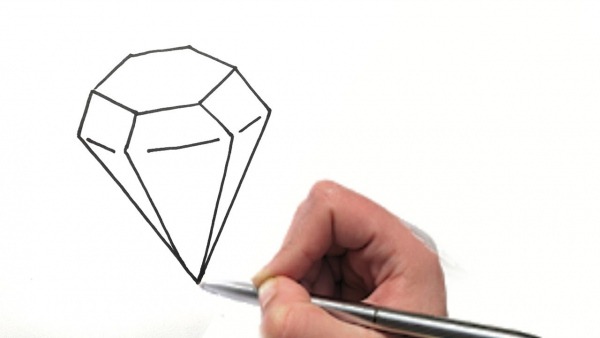 Como Desenhar Um Diamante Para Colorir ððð
