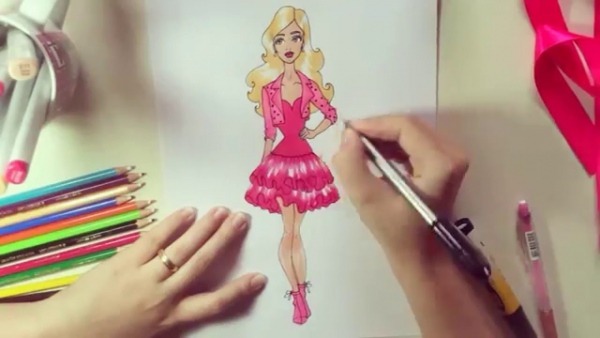 Desenho De Moda Barbie