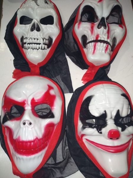 18 Mascaras Halloween Com Desenho Sortidas