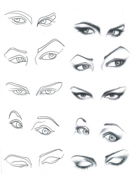 Desenho De Moda  Olhos