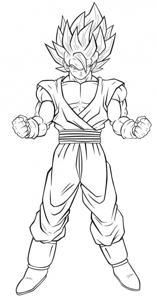 Dragon Ball Z Coloring Pages Goku Isolution Me With