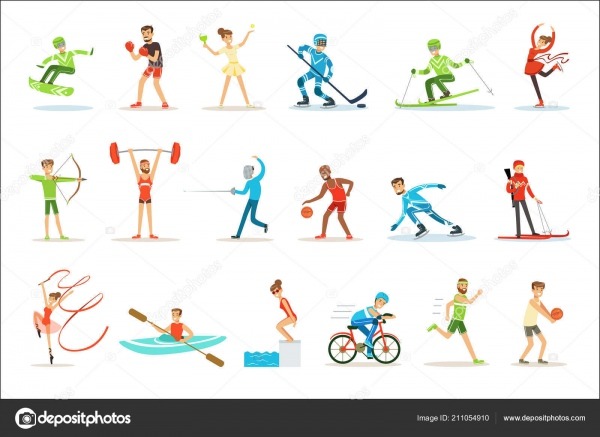 Pessoas Adultas, Praticando Esportes OlÃ­mpicos Diferentes Conjunto