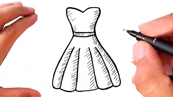 Como Desenhar Um Vestido