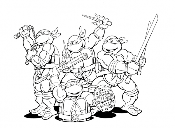 Imprimir Desenhos Das Tartarugas Ninjas