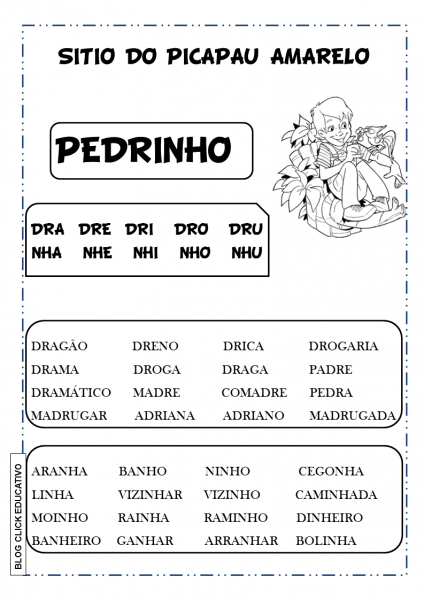 Atividades Do SÃ­tio Do Picapau Amarelo  Leitura De Monteiro Lobato