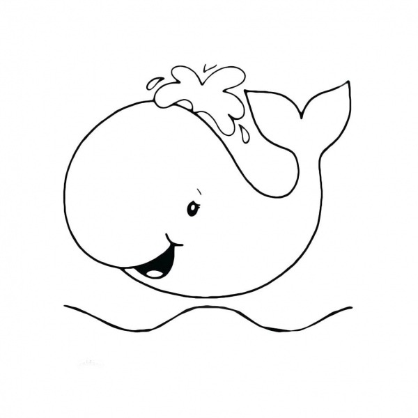 Desenho De Baleia Feliz Para Colorir