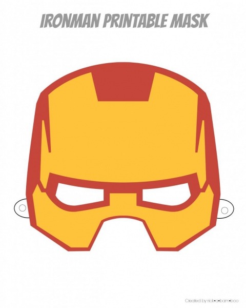 Easy Superhero Mask Template (free