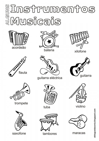 Desenhos De Instrumentos Musicais