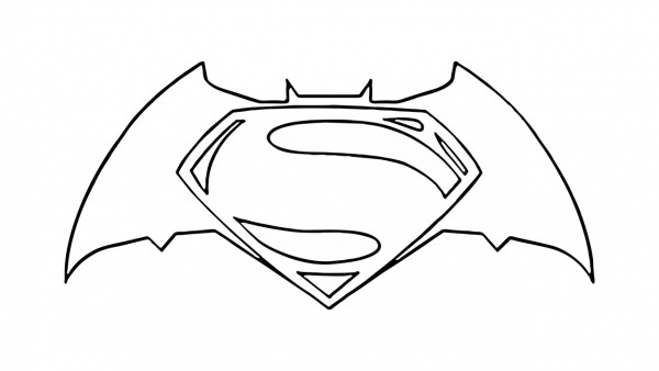 Como Desenhar O SÃ­mbolo Do Batman Vs Superman (emblema)