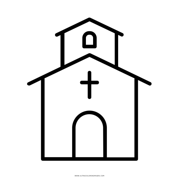 Igreja Desenho Para Colorir