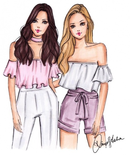 Tag Your  Bff By @dimple_asha_illustration  Fashionillustrations