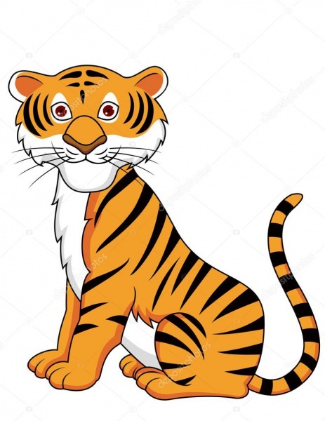 Tiger Cartoon â Stock Vector Â© Idesign2000  10351101