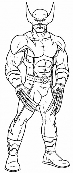 Desenhos De Wolverine Para Colorir E Imprimir