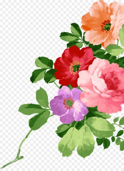 Acuarela De Flores, Flor, Pintura Imagen Png