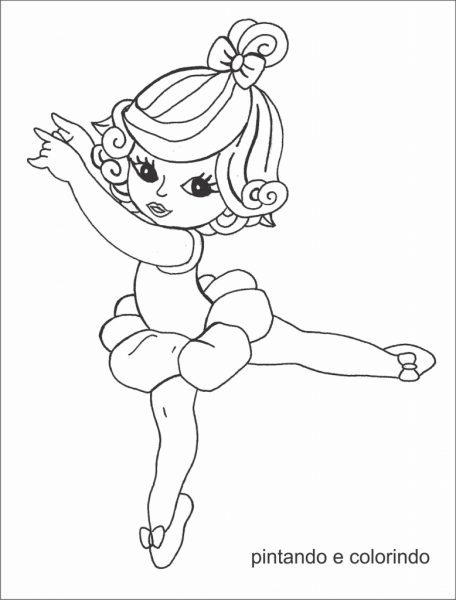 Desenhos De Bailarina Para Colorir E Imprimir