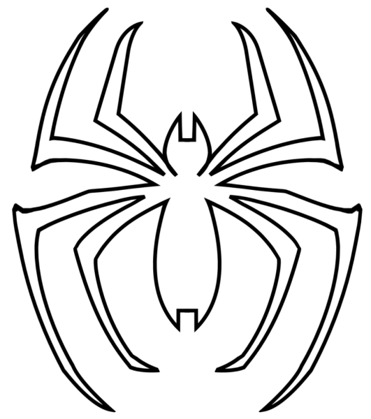 Desenhos De SÃ­mbolo De Homem Aranha Para Colorir E Imprimir