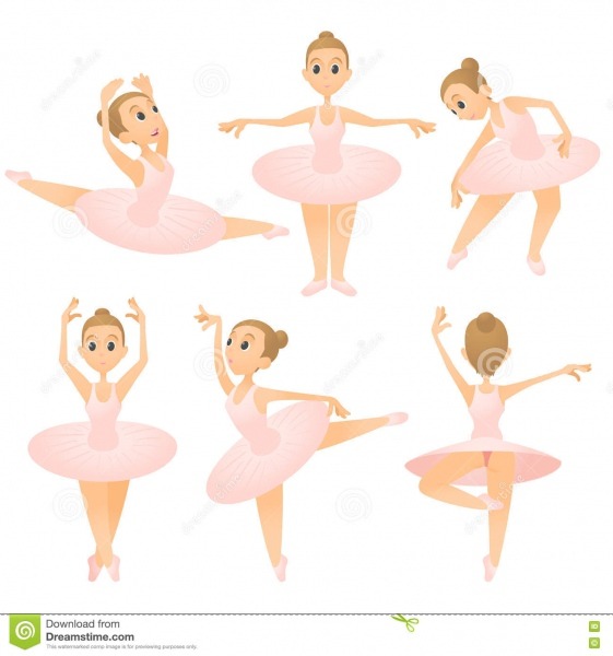 Grupo Do Conceito Da Menina Da Bailarina, Estilo Dos Desenhos