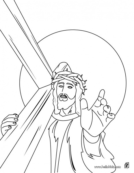 Jesus Christ's Crown Of Thorns Coloring Pages