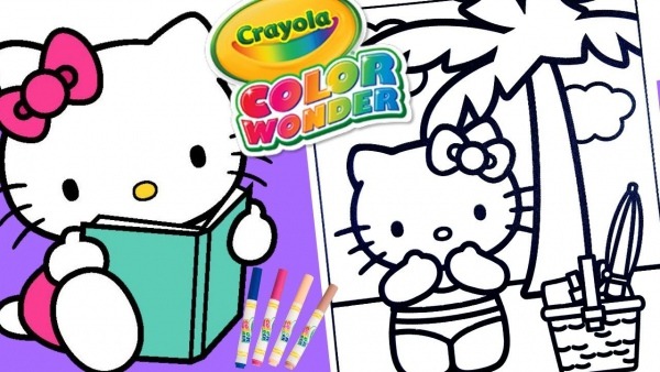 Desenhos Para Colorir Hello Kitty Bikini Sol CrianÃ§a Kids Tv
