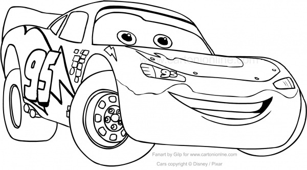 Desenho De Rayo Mcqueen Car Para Colorir