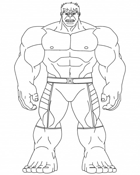 Desenhos De O IncrÃ­vel Hulk Para Colorir E Imprimir