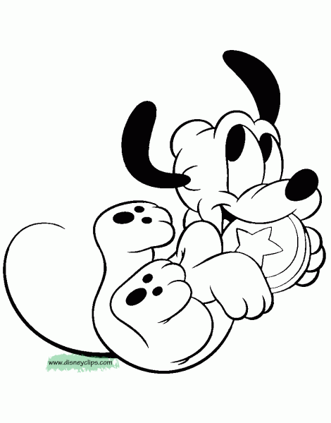 Baby Pluto Coloring Pages 5 By James