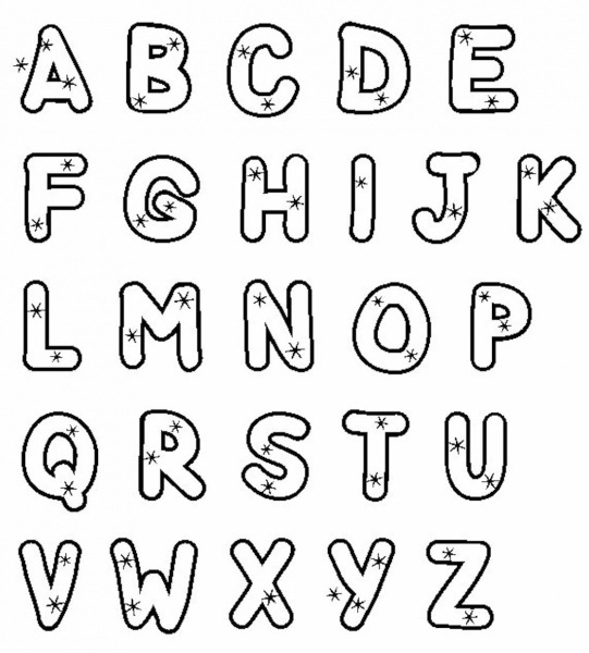 Desenhos Do Alfabeto Para Colorir