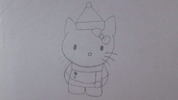 Como Desenhar A Hello Kitty (versÃ£o Natalina)