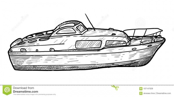 Barco De Motor, Velocidade, IlustraÃ§Ã£o, Desenho, Gravura, Tinta