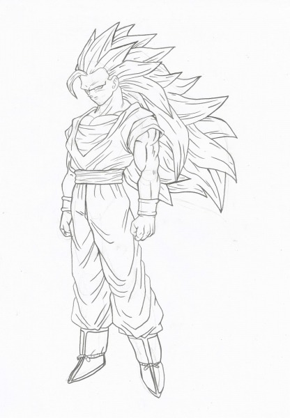 Como Desenhar O Goku Super Sayajin 3