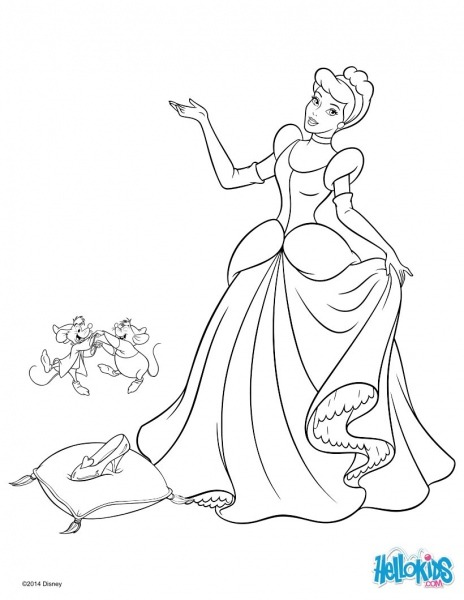 Desenhos Para Colorir De ImpressÃ£o Cinderella