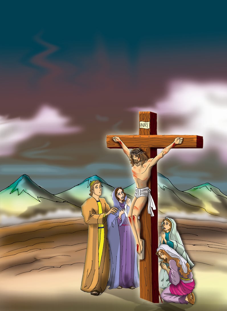 Desenho De Jesus Na Cruz - Coloring City